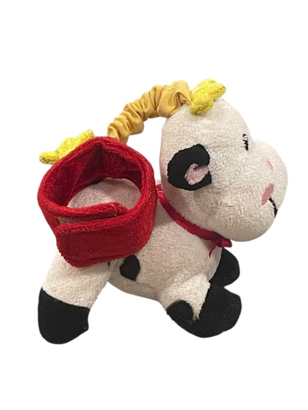 Fisher Price Hanging Rattle Cow Plush Baby Toy 5" - Picture 8 of 14